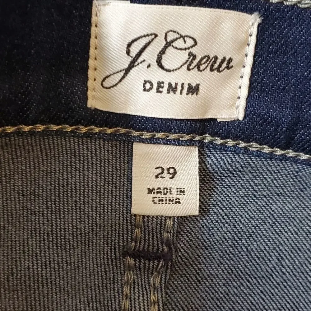 J. crew high rise cropped‎ jeans size 29